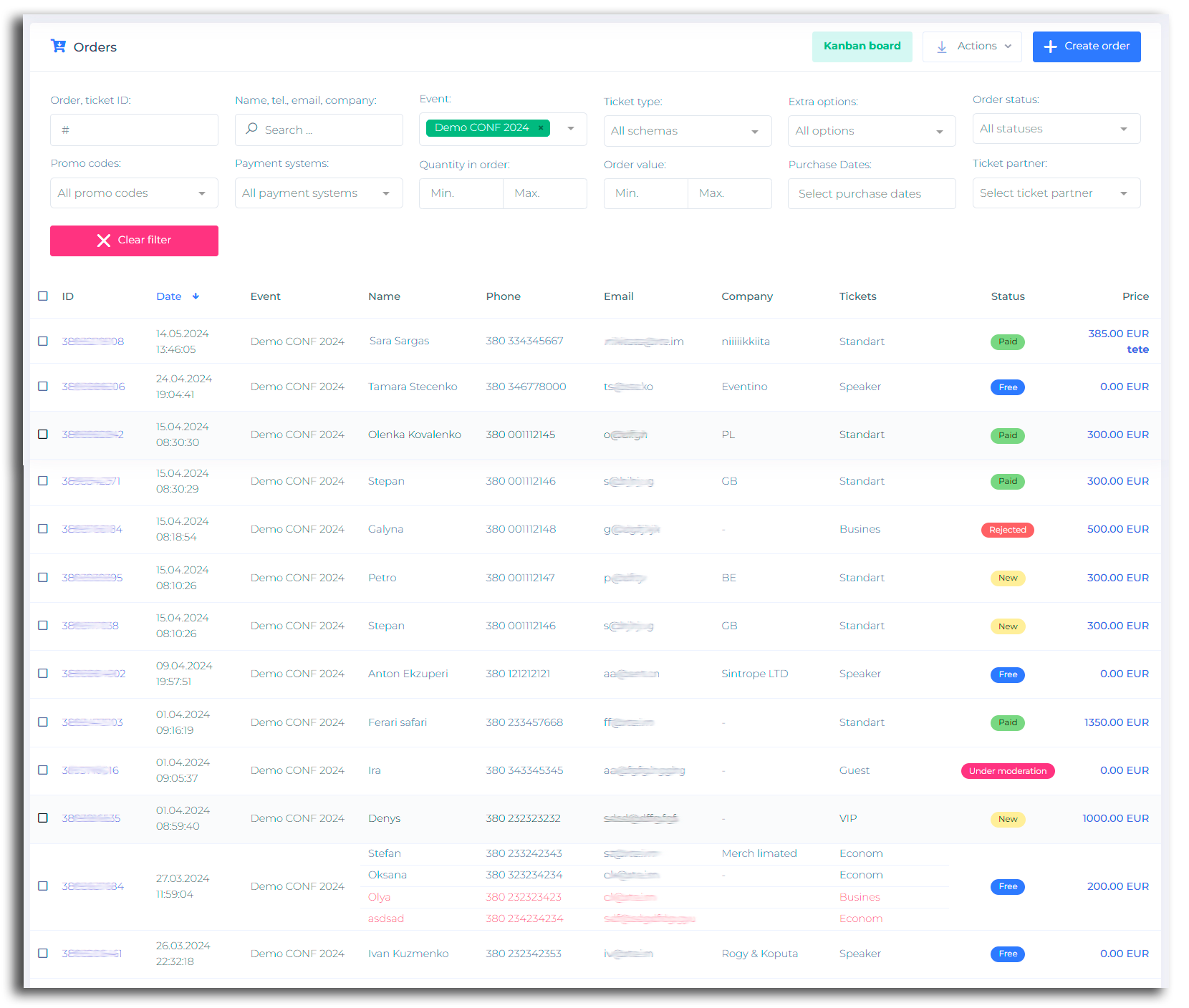 CRM system capabilities