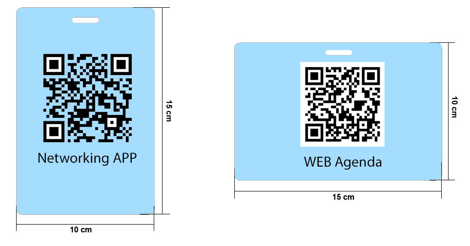 оборот бейджа с программой ивента