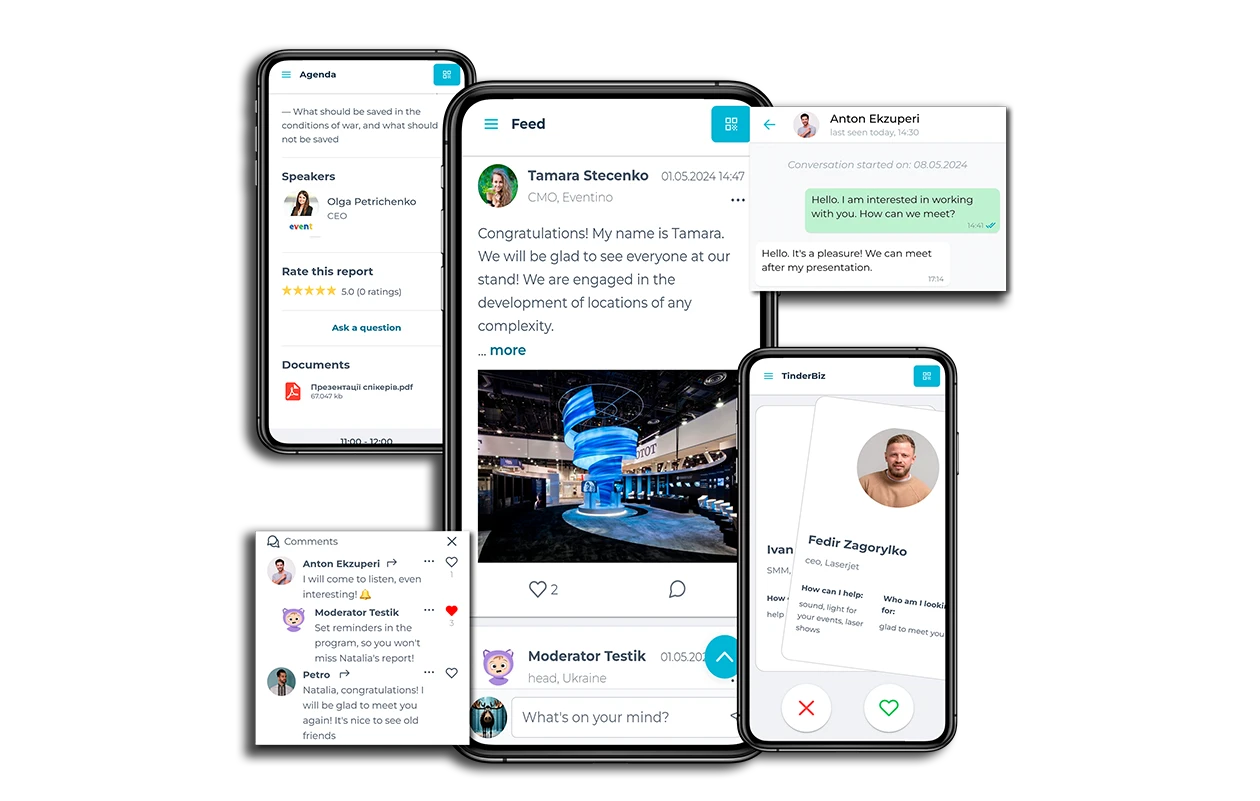 Networking e conteúdo para eventos
